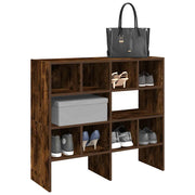 Shoe racks 2 pcs stackable 89.5x30x40 cm smoked oak colour