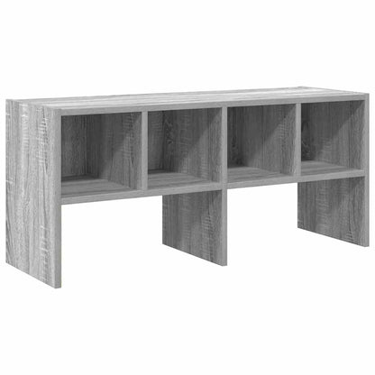 Schoenenrek stapelbaar 89,5x30x40 cm grijs sonoma eikenkleurig
