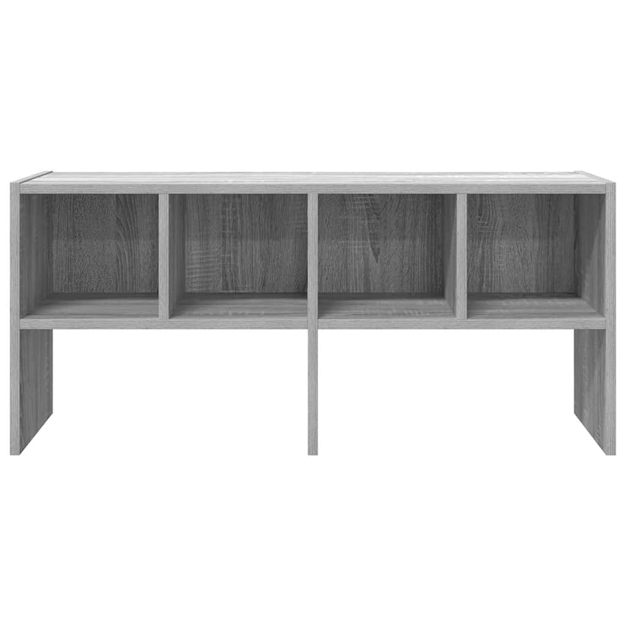 Schoenenrek stapelbaar 89,5x30x40 cm grijs sonoma eikenkleurig