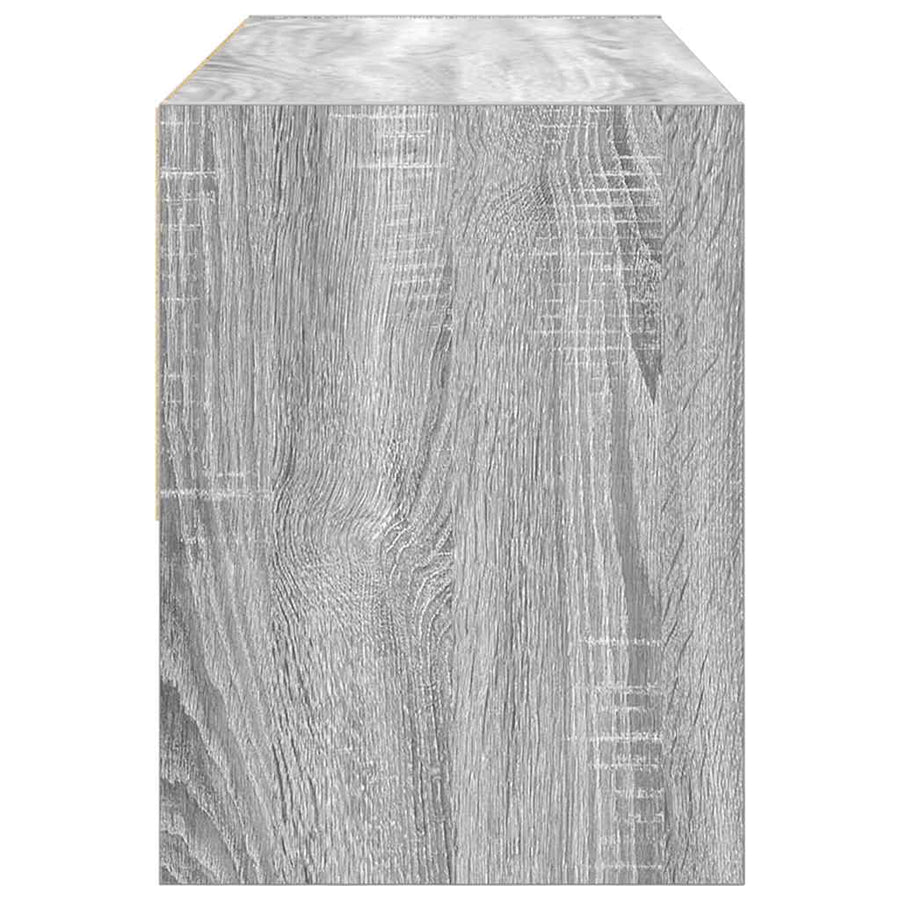 Schoenenrek stapelbaar 89,5x30x40 cm grijs sonoma eikenkleurig