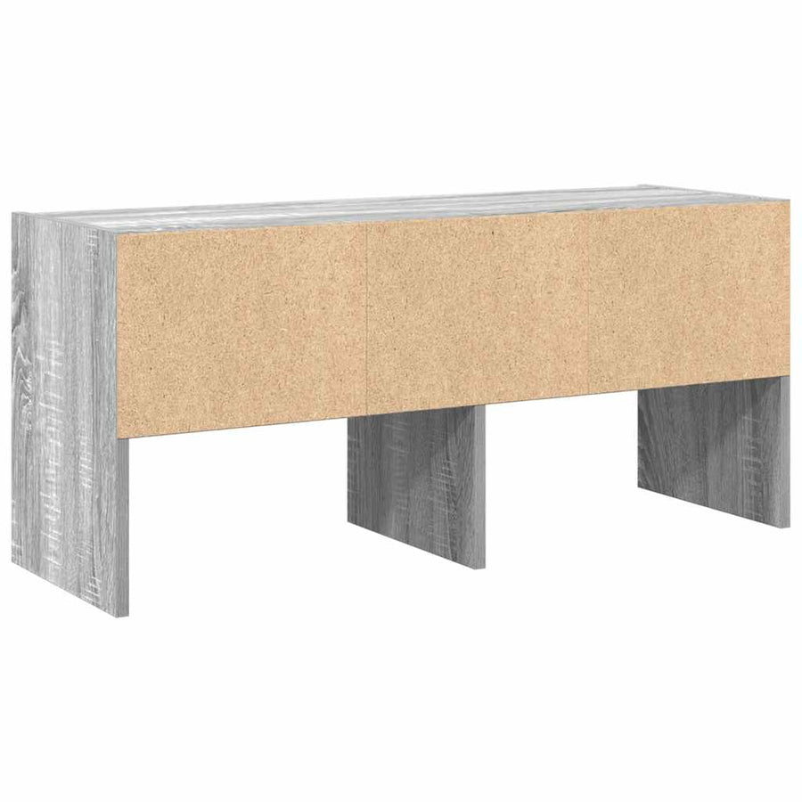 Schoenenrek stapelbaar 89,5x30x40 cm grijs sonoma eikenkleurig
