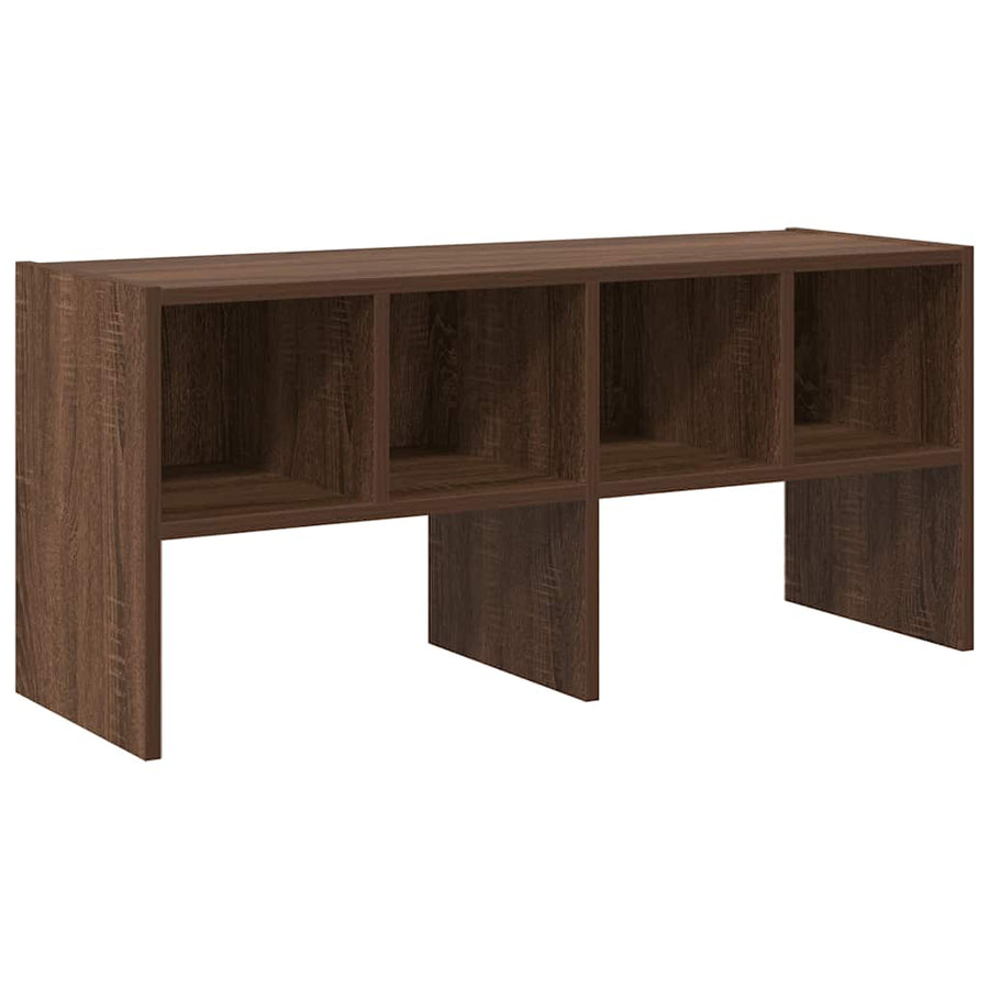 Schoenenrek stapelbaar 89,5x30x40 cm bruin eikenkleur