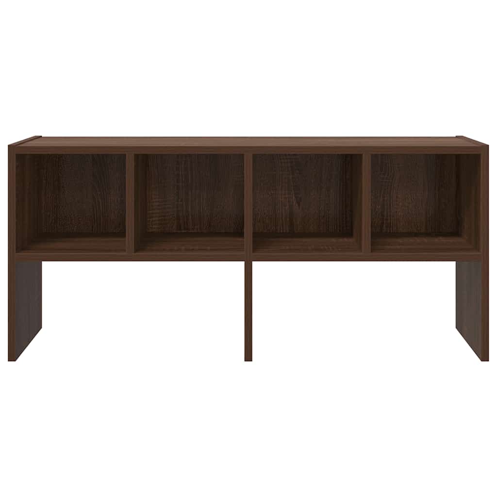 Schoenenrek stapelbaar 89,5x30x40 cm bruin eikenkleur