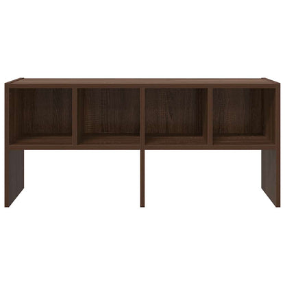 Schoenenrek stapelbaar 89,5x30x40 cm bruin eikenkleur