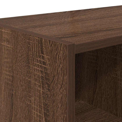 Schoenenrek stapelbaar 89,5x30x40 cm bruin eikenkleur