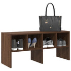 Schoenenrek stapelbaar 89,5x30x40 cm bruin eiken