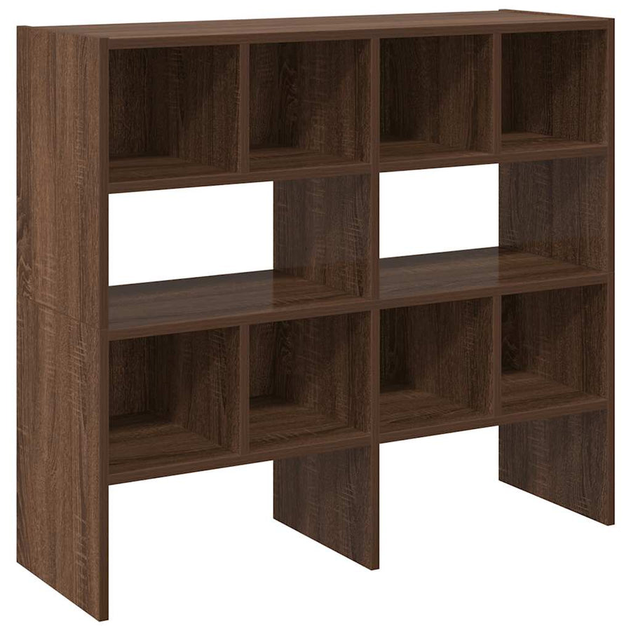 Schoenenrekken 2 st stapelbaar 89,5x30x40 cm bruin eikenkleur