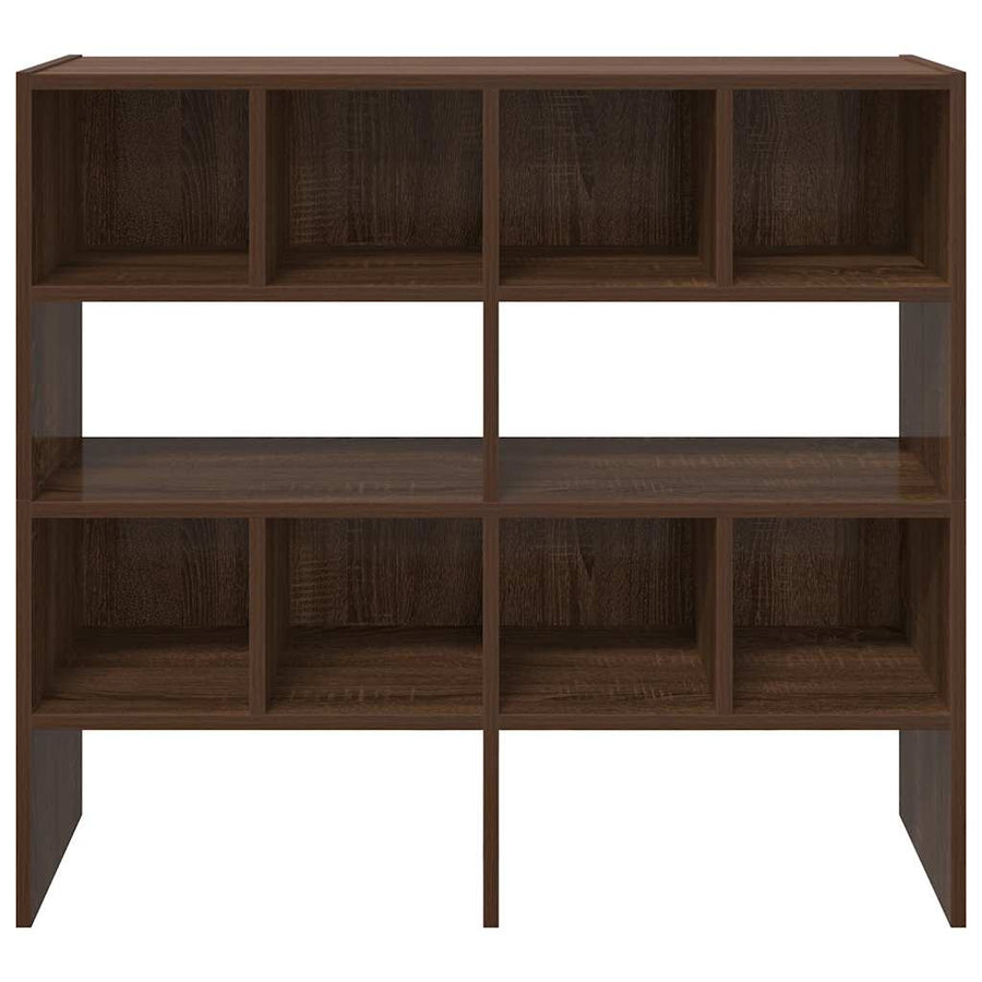 Schoenenrekken 2 st stapelbaar 89,5x30x40 cm bruin eikenkleur