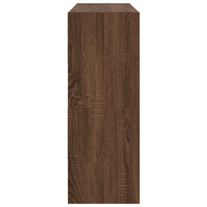 Schoenenrekken 2 st stapelbaar 89,5x30x40 cm bruin eikenkleur