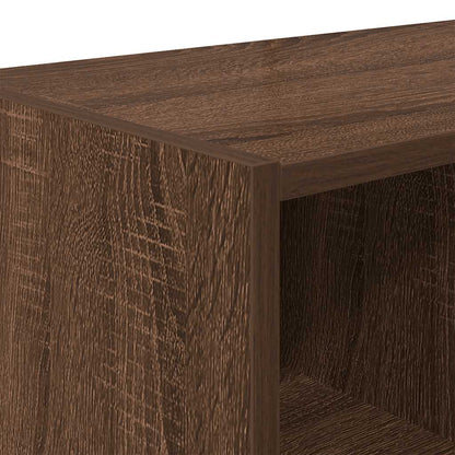 Schoenenrekken 2 st stapelbaar 89,5x30x40 cm bruin eikenkleur