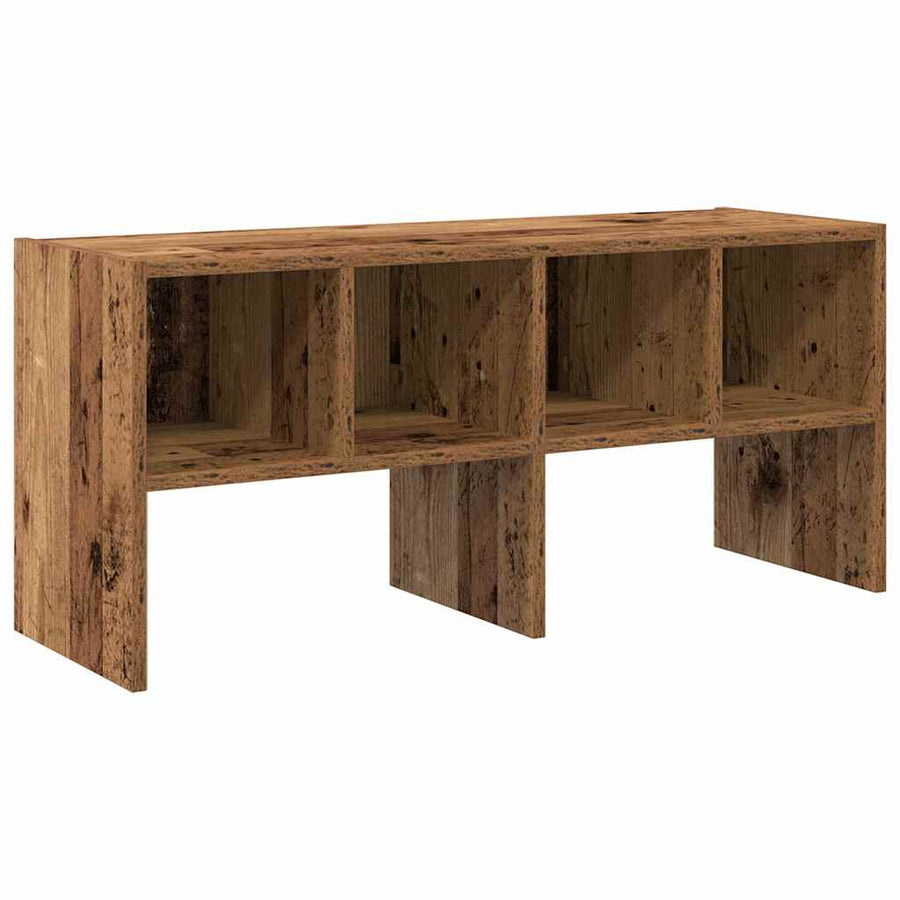 Schoenenrek stapelbaar 89,5x30x40 cm oud houtkleurig