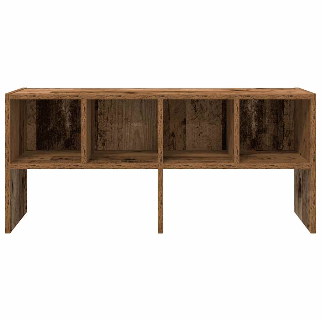 Schoenenrek stapelbaar 89,5x30x40 cm oud houtkleurig