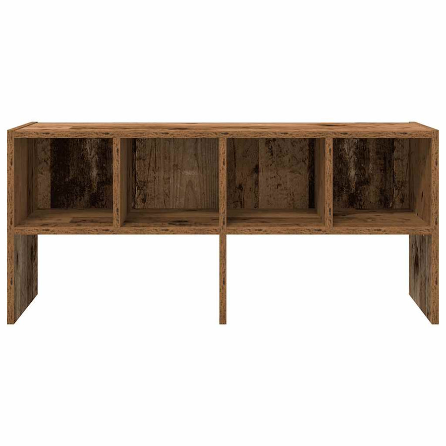 Schoenenrek stapelbaar 89,5x30x40 cm oud houtkleurig