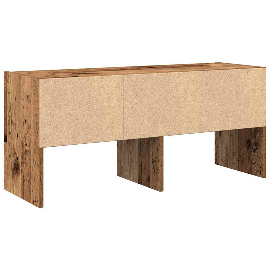 Schoenenrek stapelbaar 89,5x30x40 cm oud houtkleurig