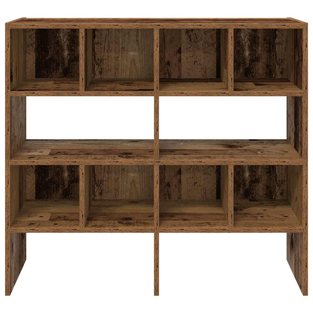 Schoenenrekken 2 st stapelbaar 89,5x30x40 cm oud houtkleurig