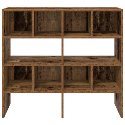 Schoenenrekken 2 st stapelbaar 89,5x30x40 cm oud houtkleurig