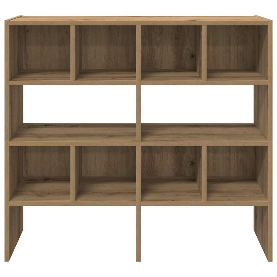Schoenenrekken 2 st stapelbaar 89,5x30x40 cm artisanaal eiken