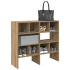 Shoe racks 2 pcs stackable 89.5x30x40 cm artisan oak