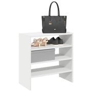 Shoe racks 2 pcs stackable 60x30x30.5 cm white