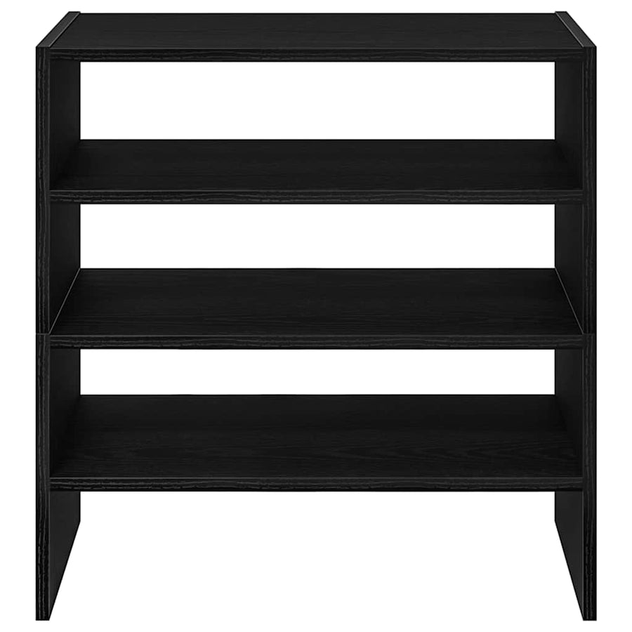 Schoenenrekken 2 st stapelbaar 60x30x30,5 cm bruin eikenkleur