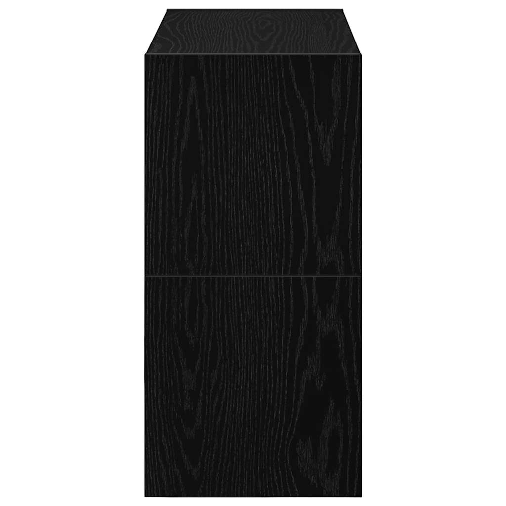 Schoenenrekken 2 st stapelbaar 60x30x30,5 cm bruin eikenkleur