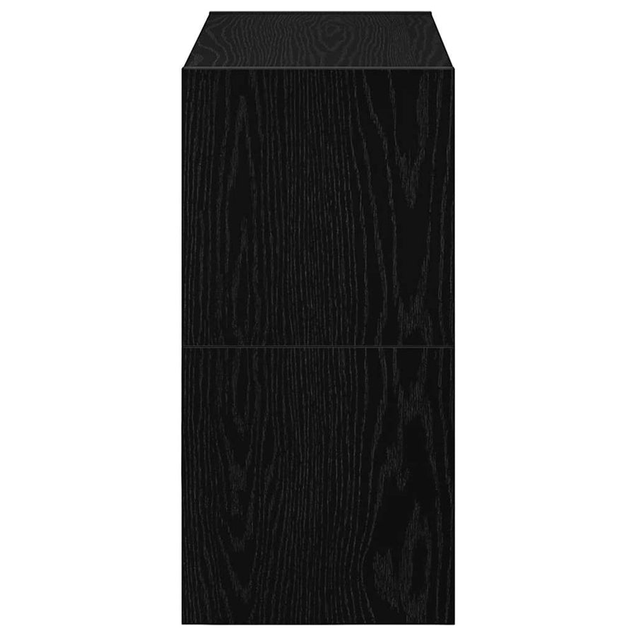 Schoenenrekken 2 st stapelbaar 60x30x30,5 cm bruin eikenkleur