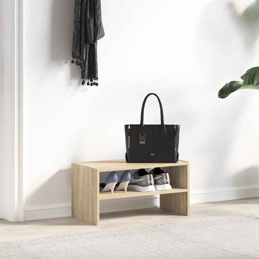 Schoenenrek stapelbaar 60x30x30,5 cm sonoma eikenkleurig