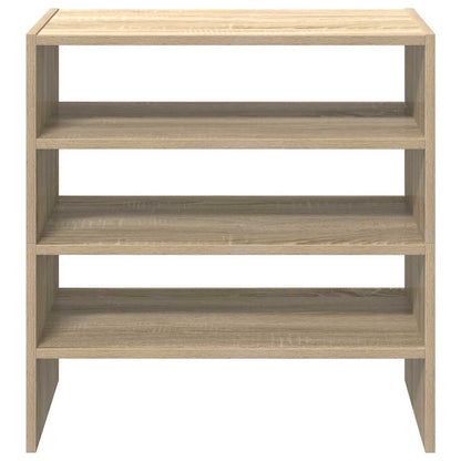 Schoenenrekken 2 st stapelbaar 60x30x30,5 cm sonoma eikenkleur