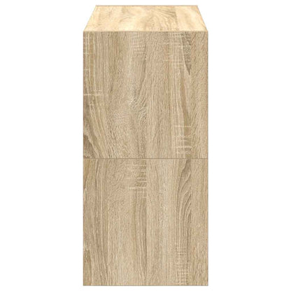 Schoenenrekken 2 st stapelbaar 60x30x30,5 cm sonoma eikenkleur