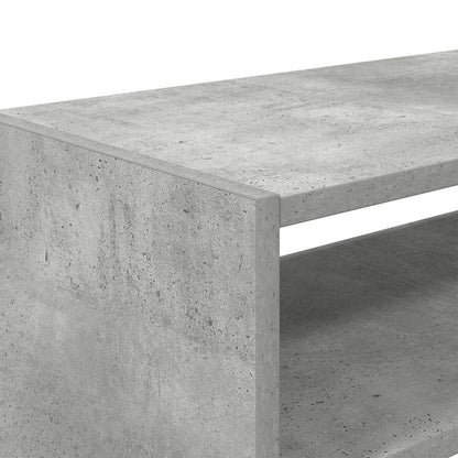 Schoenenrekken 2 st stapelbaar 60x30x30,5 cm betongrijs