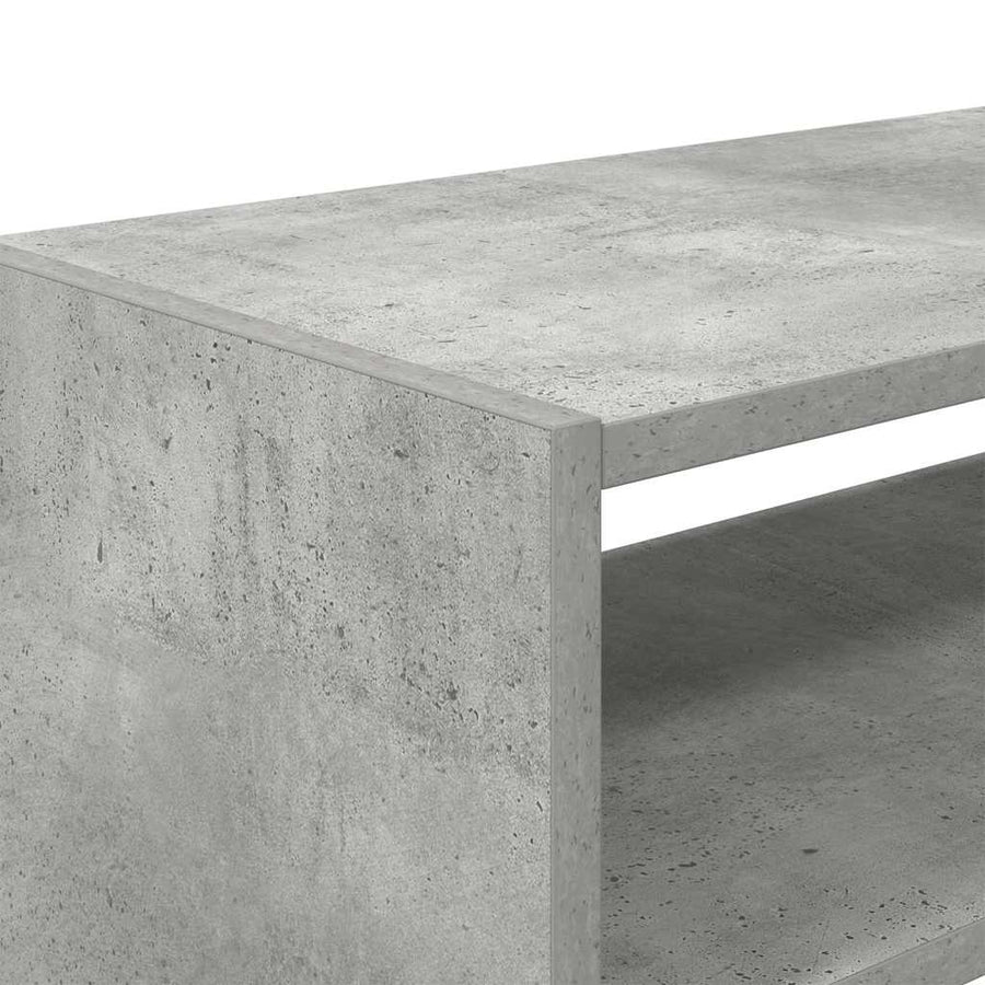 Schoenenrekken 2 st stapelbaar 60x30x30,5 cm betongrijs