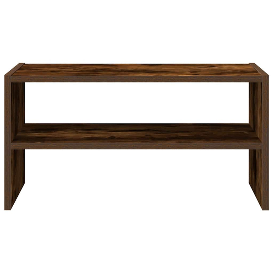 Schoenenrek stapelbaar 60x30x30,5 cm gerookt eikenkleurig