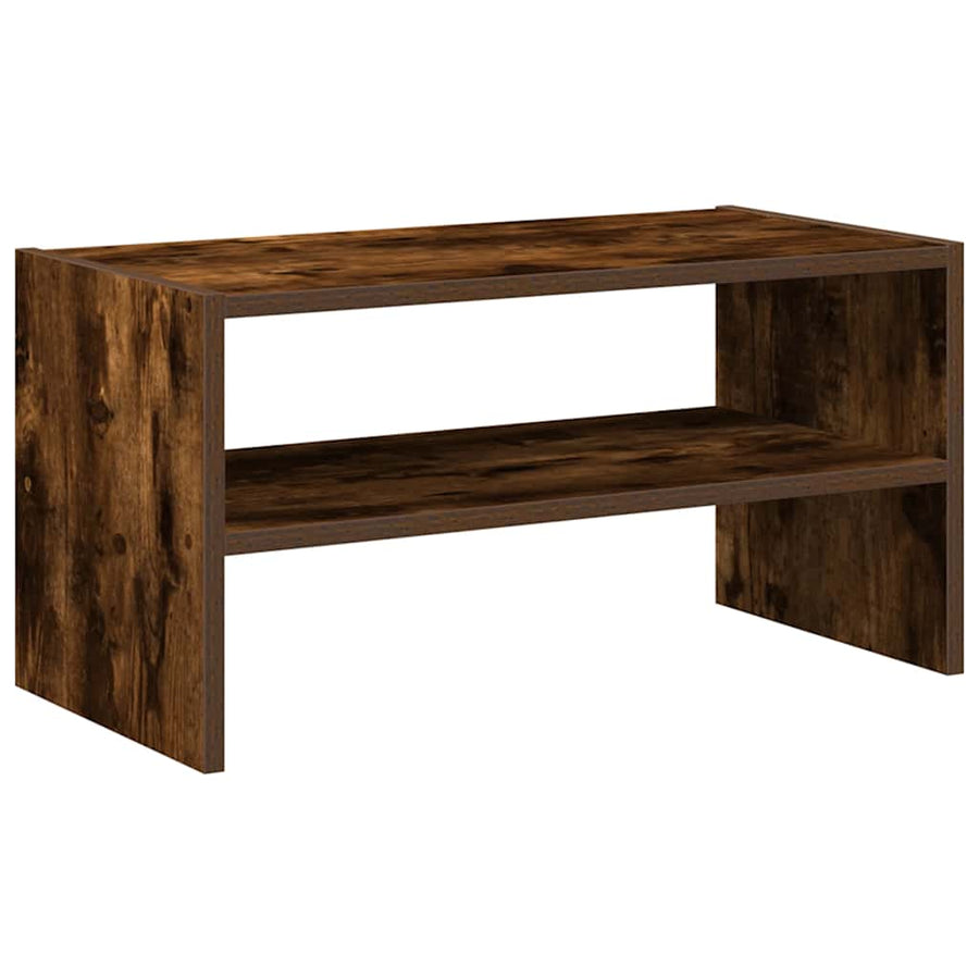 Schoenenrek stapelbaar 60x30x30,5 cm gerookt eikenkleurig
