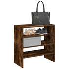 Shoe racks 2 pcs stackable 60x30x30.5 cm smoked oak color