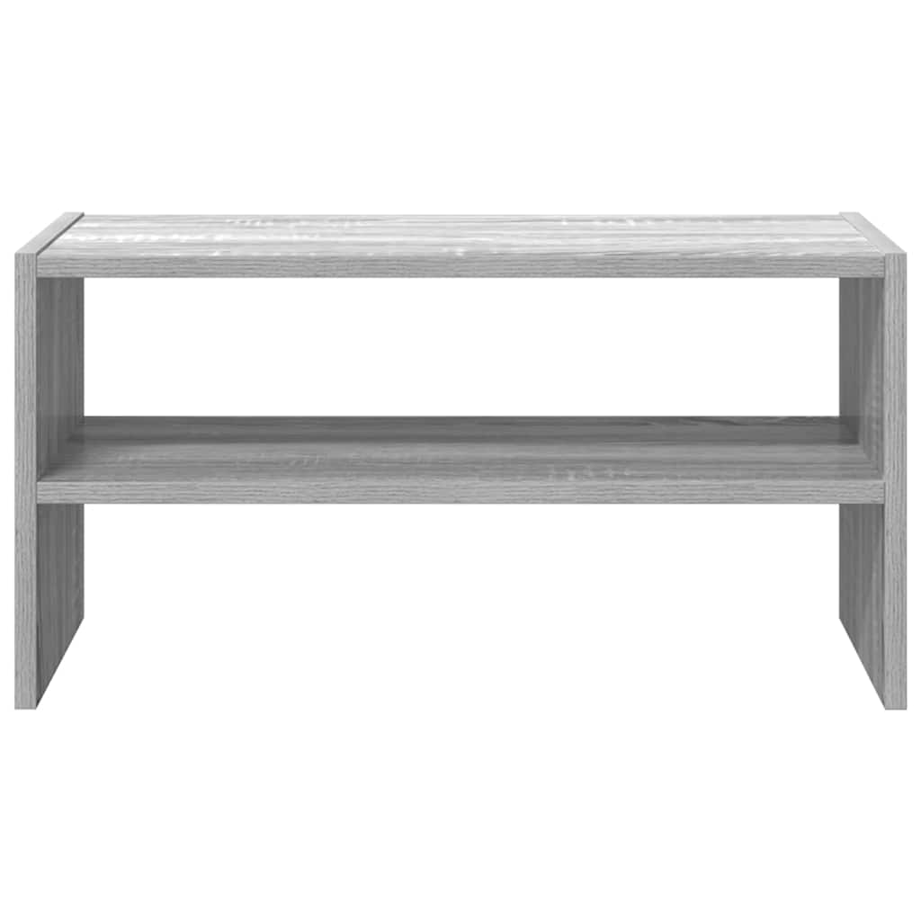 Schoenenrek stapelbaar 60x30x30,5 cm grijs sonoma eikenkleurig