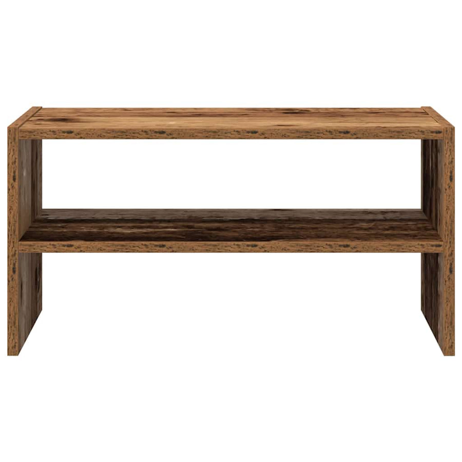 Schoenenrek stapelbaar 60x30x30,5 cm oud houtkleurig