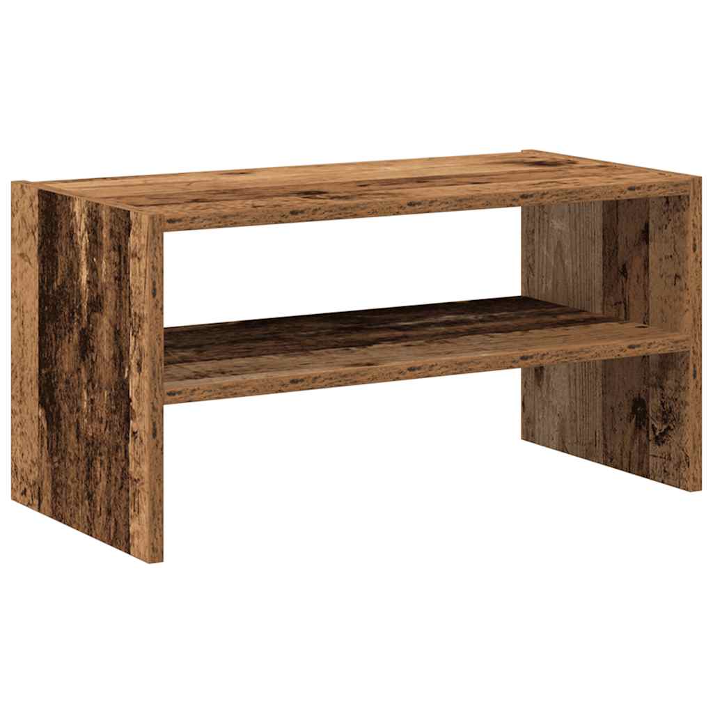 Schoenenrek stapelbaar 60x30x30,5 cm oud houtkleurig