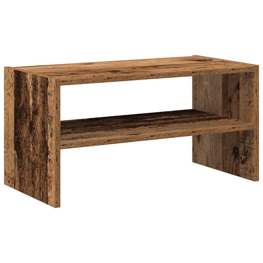 Schoenenrek stapelbaar 60x30x30,5 cm oud houtkleurig