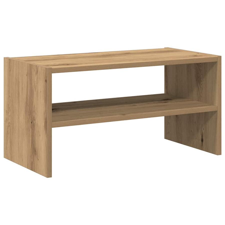 Schoenenrek stapelbaar 60x30x30,5 cm artisanaal eikenkleurig