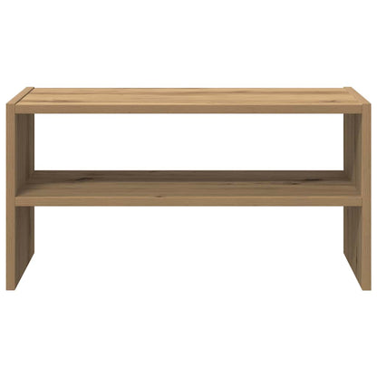 Schoenenrek stapelbaar 60x30x30,5 cm artisanaal eikenkleurig