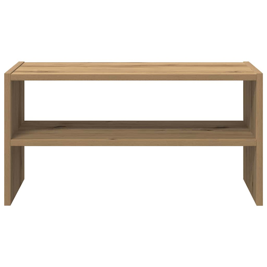 Schoenenrek stapelbaar 60x30x30,5 cm artisanaal eikenkleurig