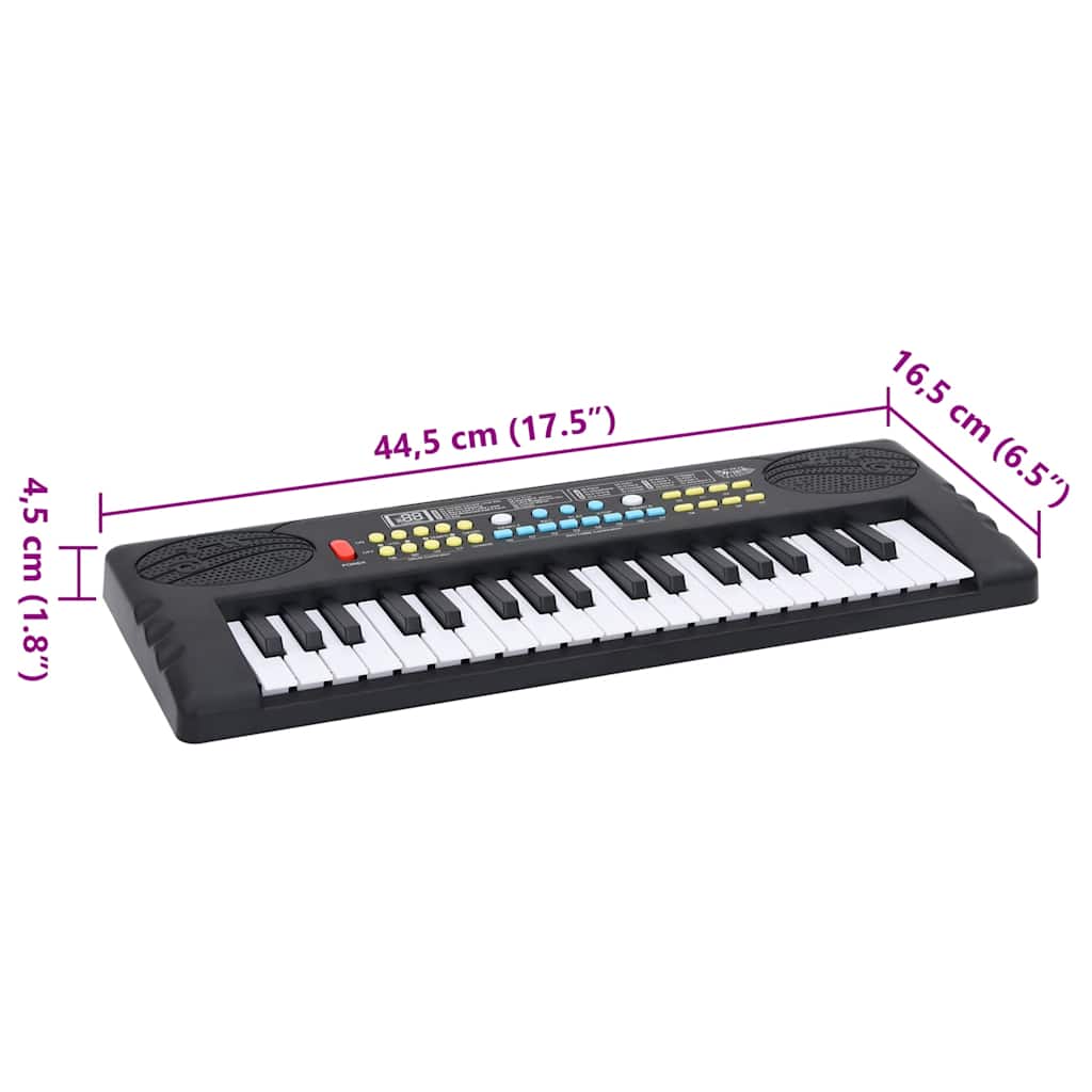 Piano elektrisch toetsenbord met 37 toetsen en microfoon