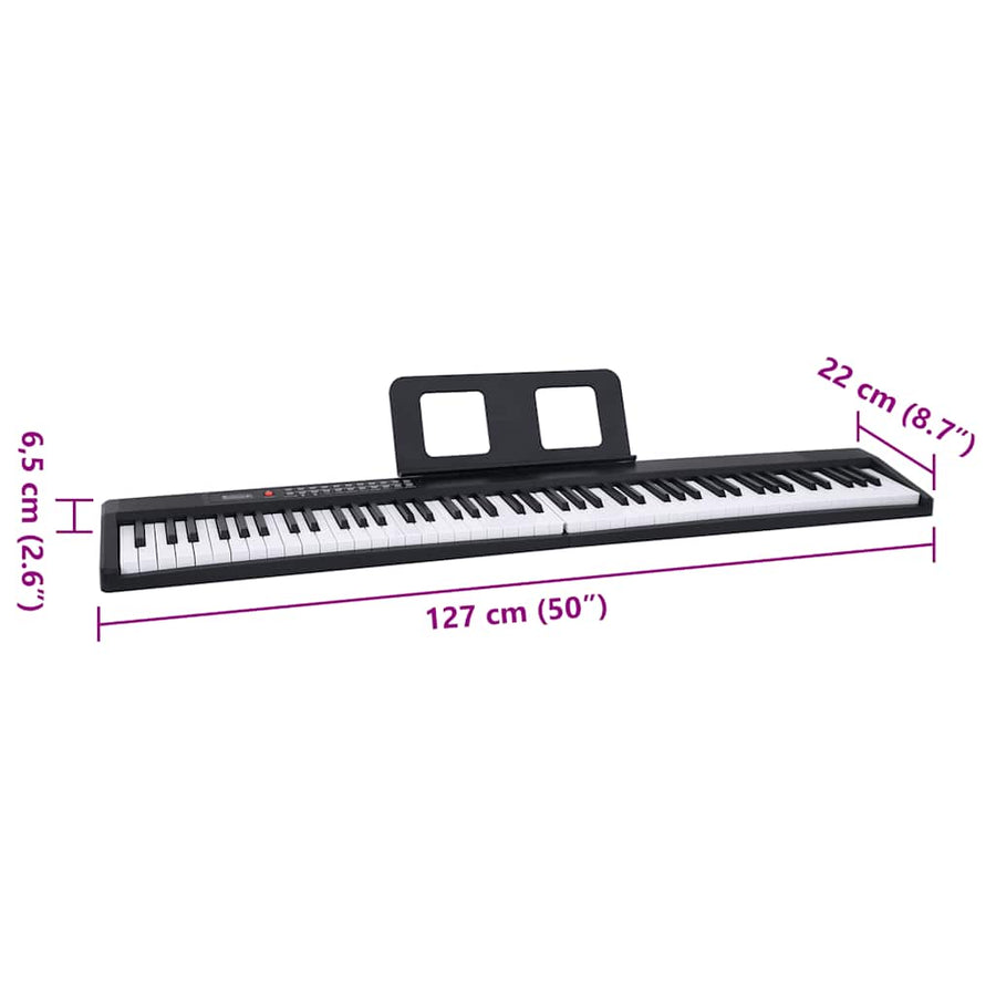 88 toetsen piano elektrisch toetsenbord met muziekstandaard