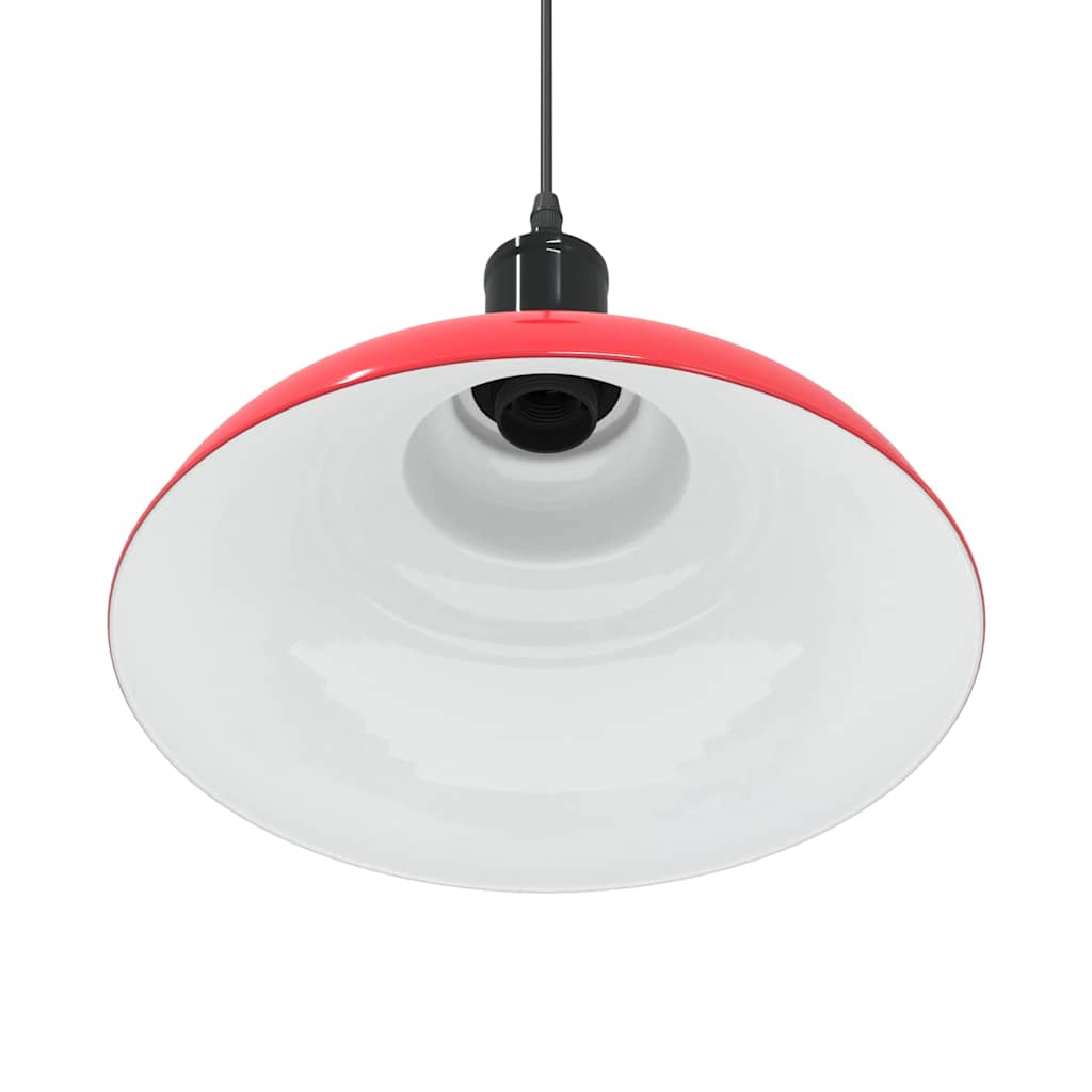 Hanglamp in hoogte verstelbaar E27 Ø31 cm metaal glanzend rood