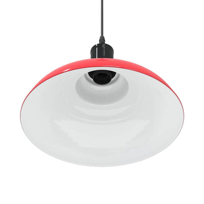 Hanglamp in hoogte verstelbaar E27 Ø31 cm metaal glanzend rood