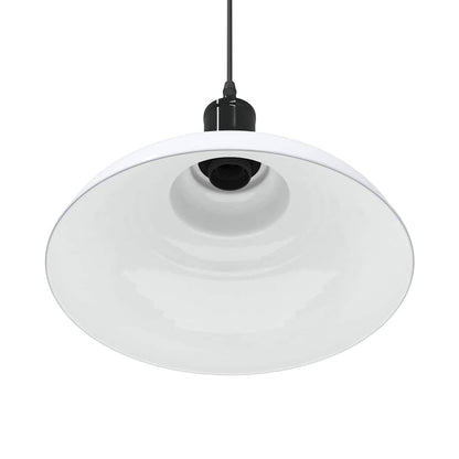 Hanglamp in hoogte verstelbaar E27 Ø31 cm metaal glanzend wit