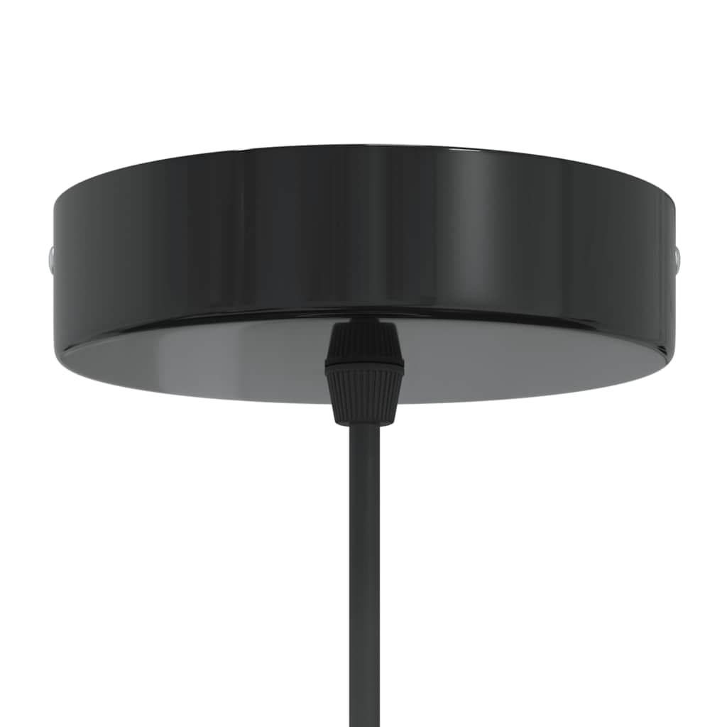Hanglampen 2 st In hoogte verstelbaar E27 30 cm metaal zwart