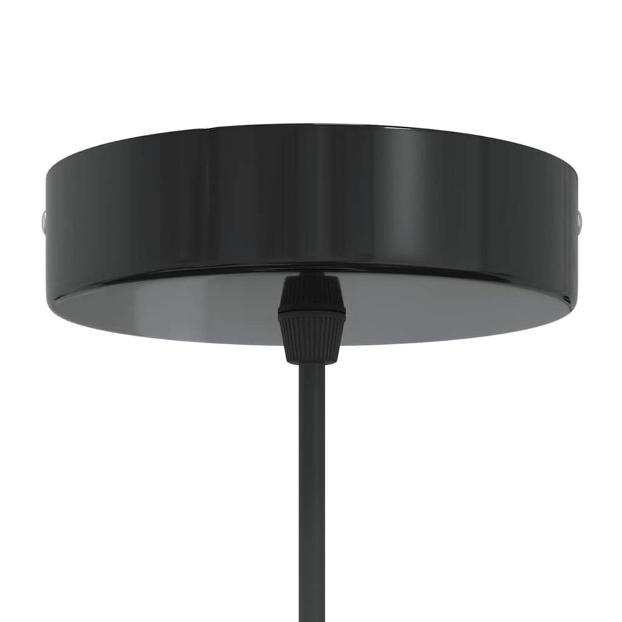 Hanglampen 2 st In hoogte verstelbaar E27 30 cm metaal zwart