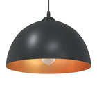 Pendant lights 2 pcs Height-adjustable E27 30 cm metal black