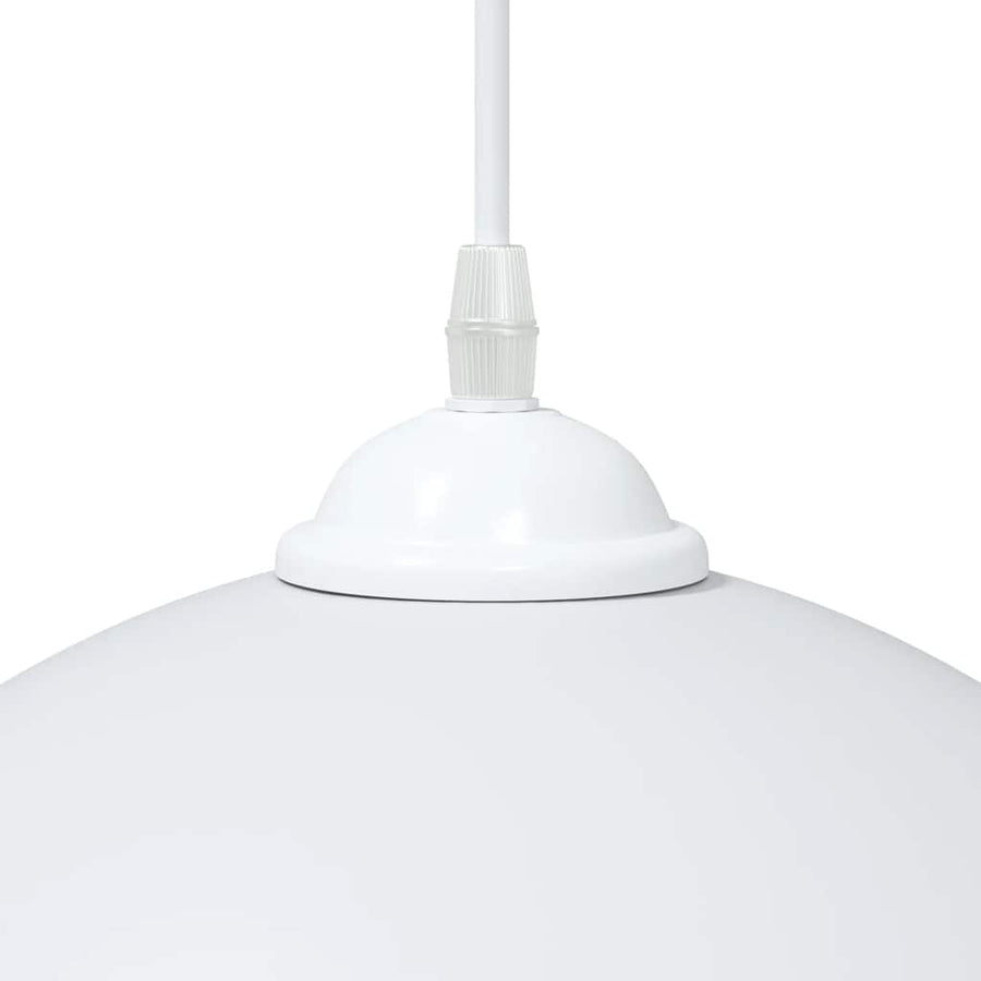 Hanglampen 2 st In hoogte verstelbaar E27 30 cm metaal wit